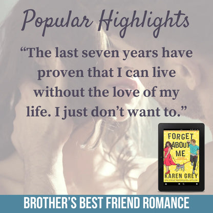 Forget About Me signed paperback