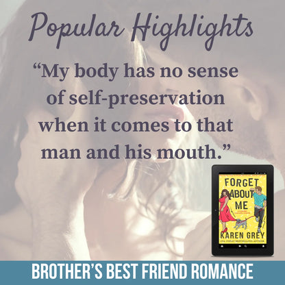 Forget About Me signed paperback