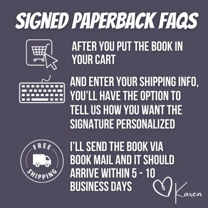 Forget About Me signed paperback